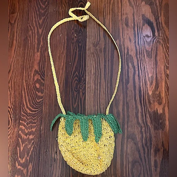 Small Capelli straw pineapple purse - Picture 1 of 4